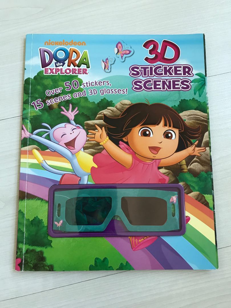 Brand New Dora The Explorer 3d Sticker Scenes Books Stationery