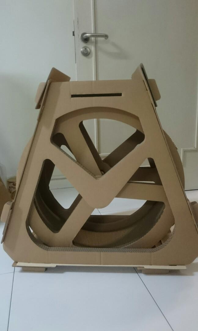 cardboard cat wheel