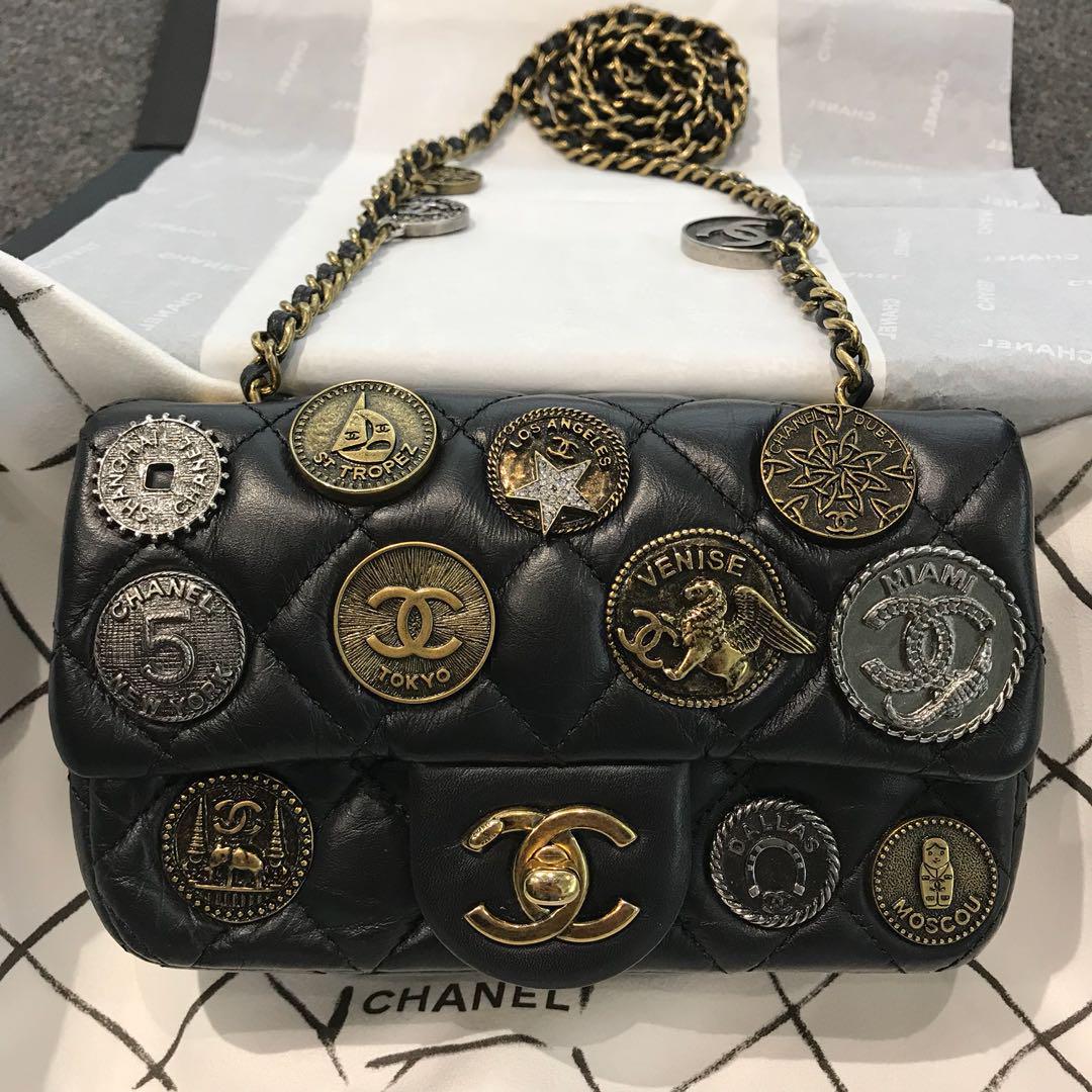 Chanel Extra Mini Medallion Flap, Luxury, Bags & Wallets on Carousell