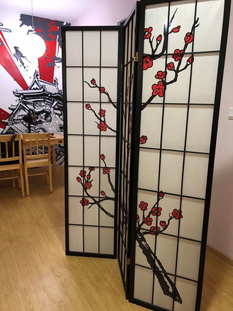 Cherry Blossom Shoji Screen Furniture Others On Carou Cherry Blossom Shoji Screen Furniture