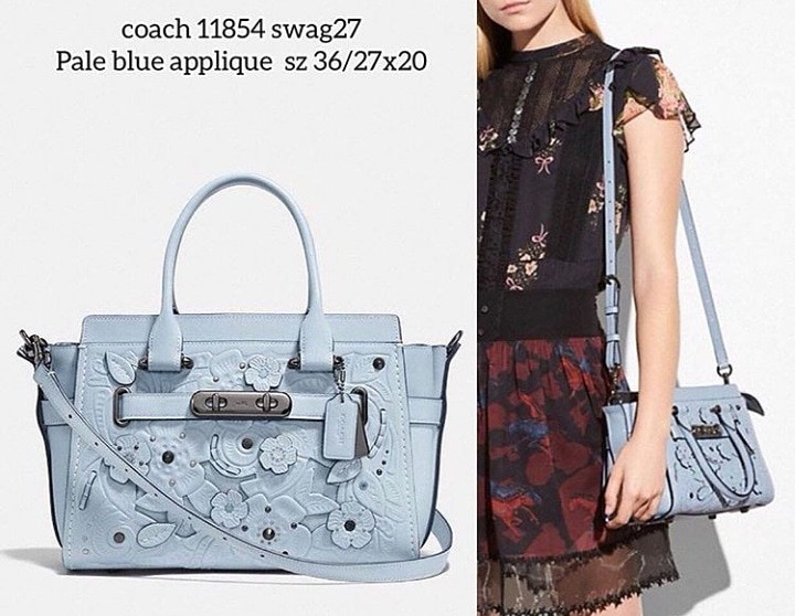 Coach swagger 27 tea rose shop
