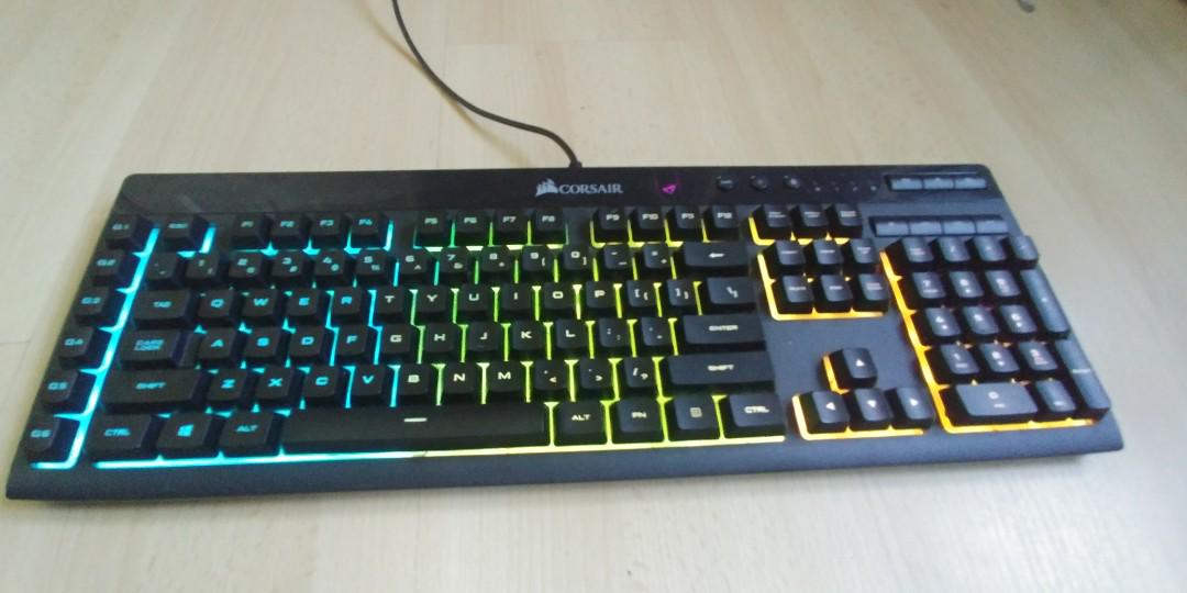 Corsair K55 Rgb Gaming Keyboard Electronics Computer Parts Accessories On Carousell