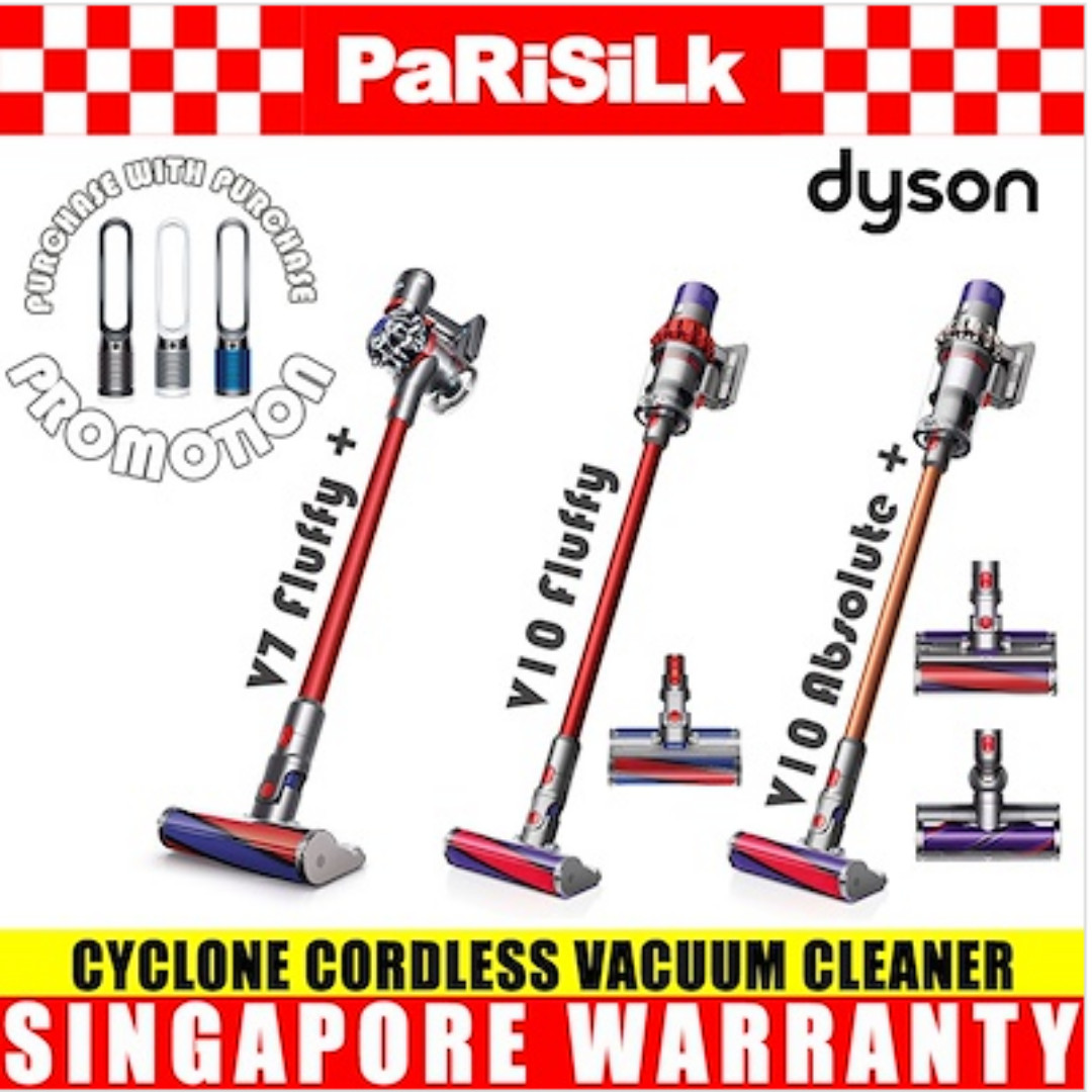 Dyson V7 Fluffy V10 Fluffy V10 Absolute V10 Absolute Cordless Stick Vacuum Cleaner Home Appliances Cleaning Laundry On Carousell