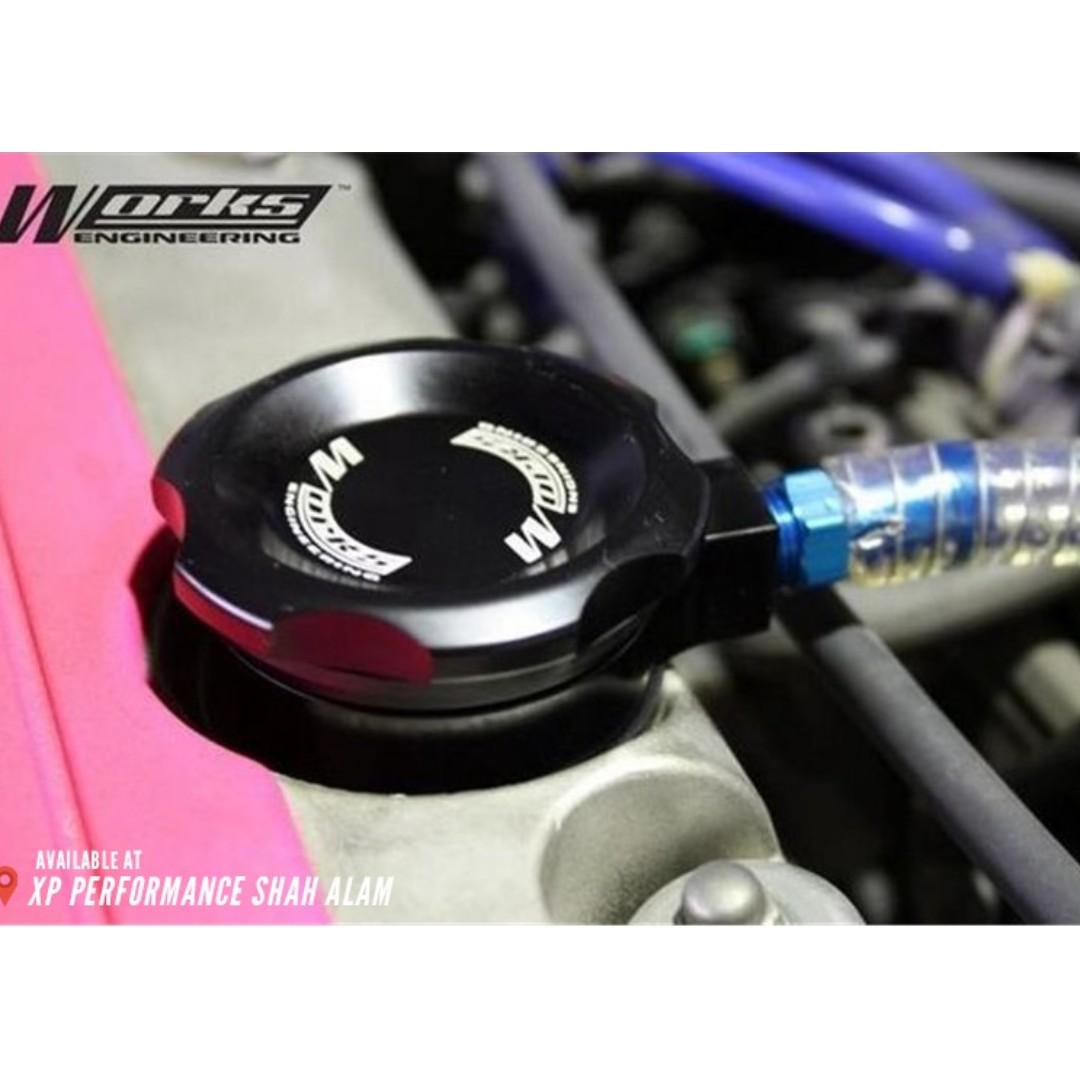 Engine Oil Cap WORKS ENGINEERING For Mazda Ford Black, Auto Accessories