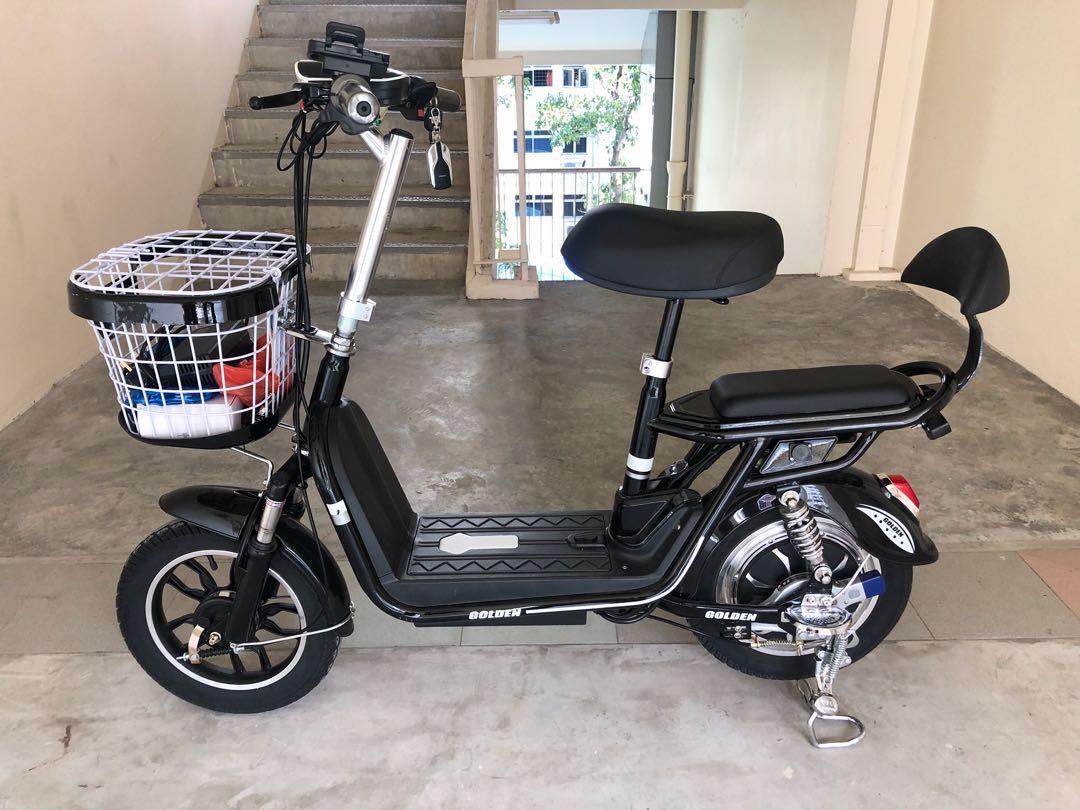 Golden electric scooter and cycles sales