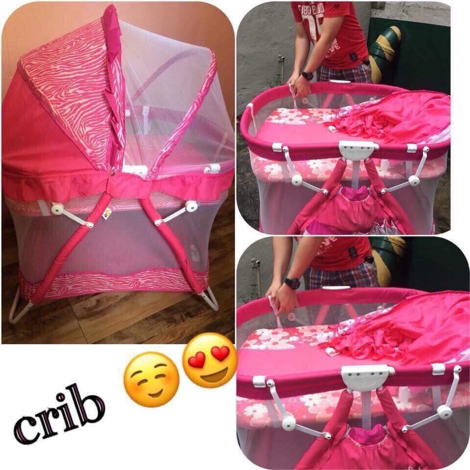 giant carrier crib pink