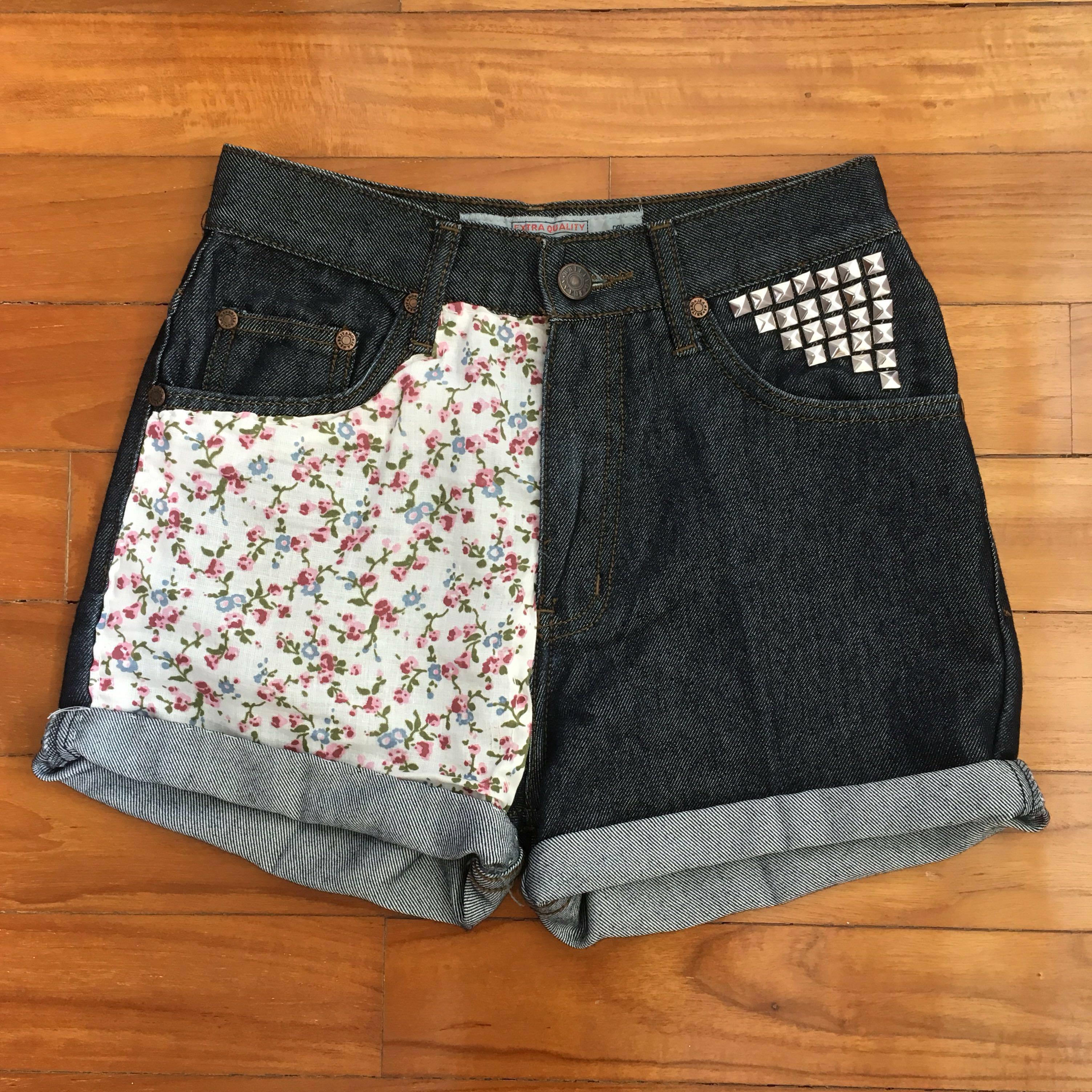 levi's floral shorts