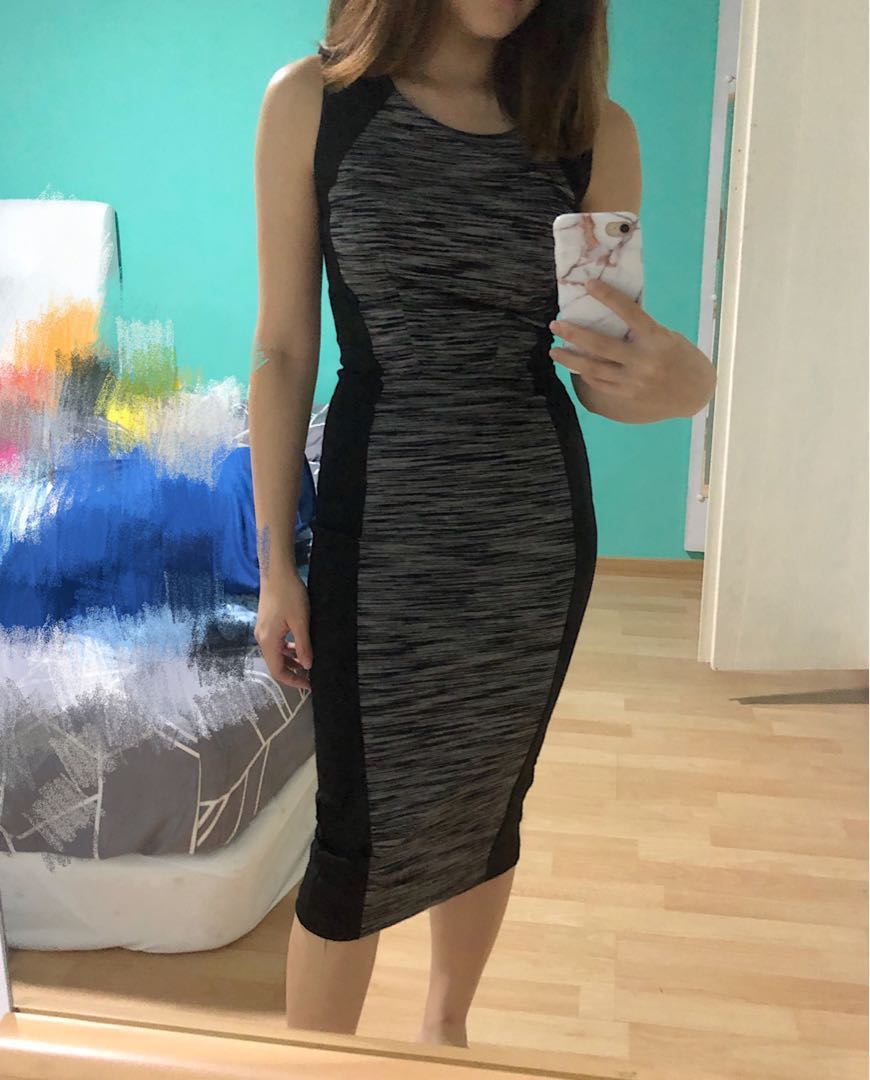 bodycon midi work dress