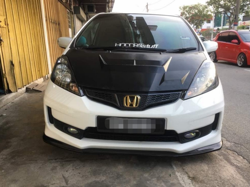 Honda Jazz Honda Fit Js Racing Abs Bonnet Car Accessories Accessories On Carousell