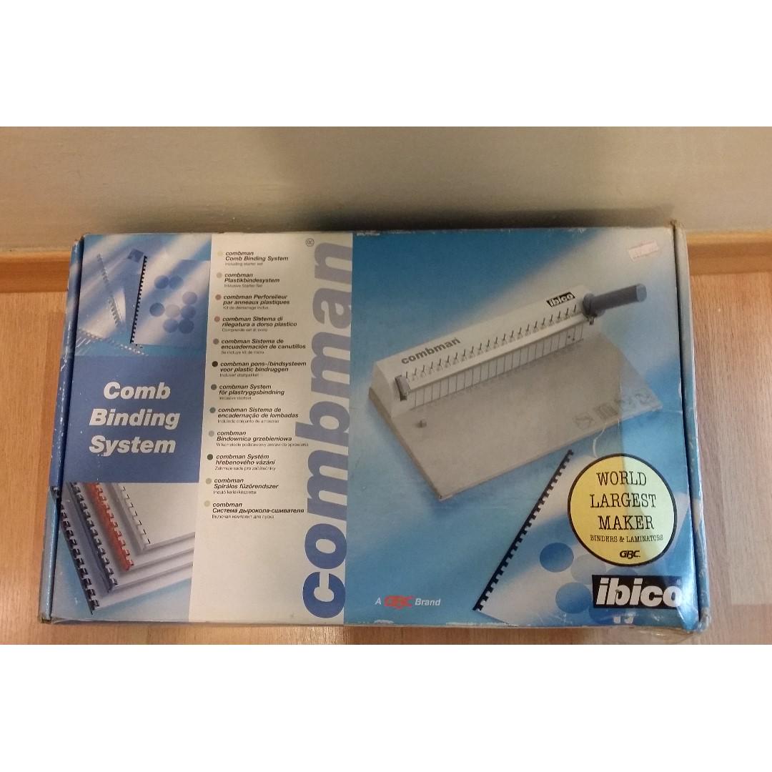 Ibico Combman Comb Binding Machine, Hobbies & Toys, Stationery & Craft, Craft Supplies & Tools