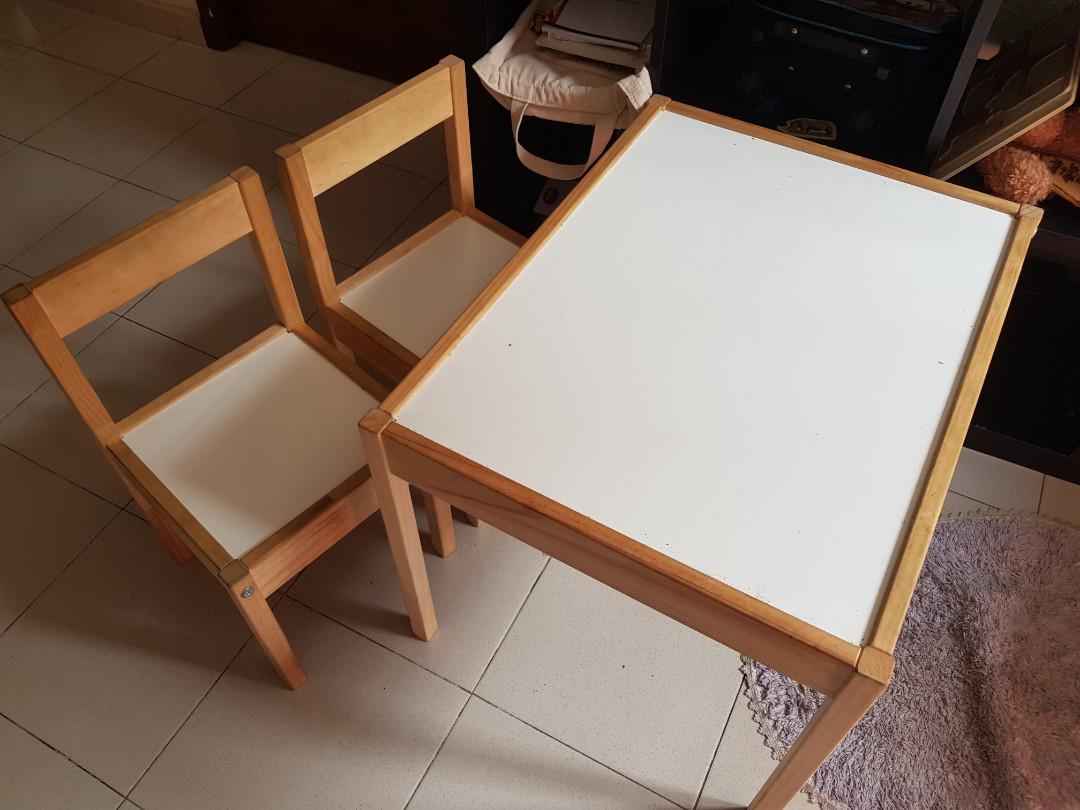 ikea kids table chair set