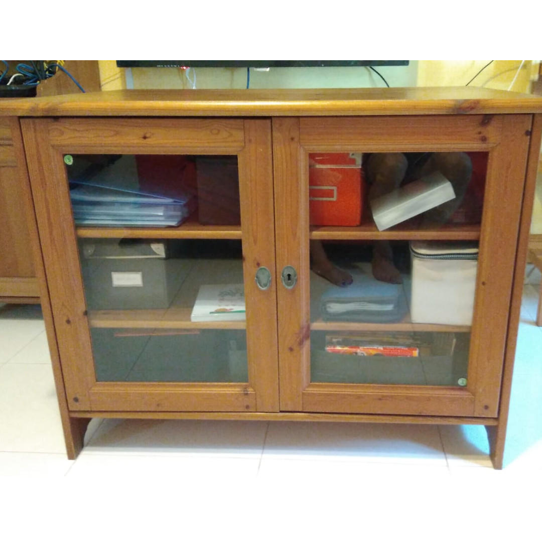 Ikea Leksvik Tv Bench Furniture Shelves Drawers On Carousell