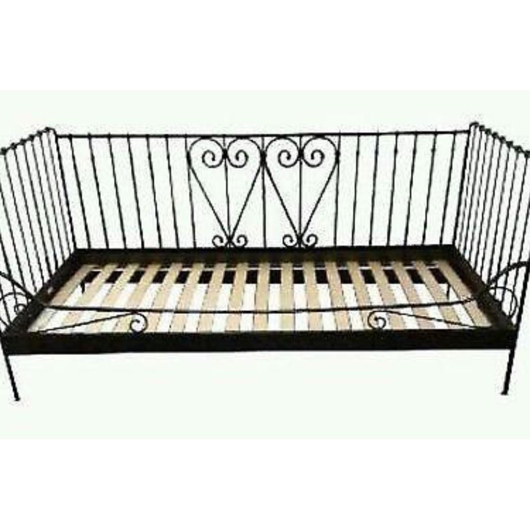 Ikea Meldal Black Daybed, Furniture & Home Living, Furniture, Bed