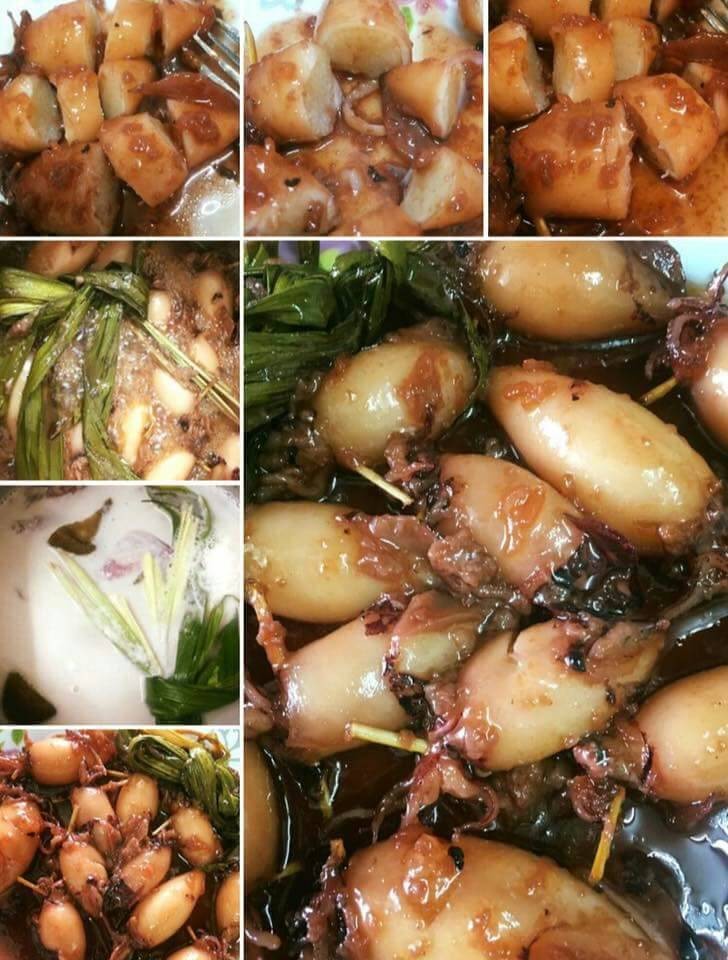 Ketupat Sotong Kelantan Sotong Sumbat Stufffed Squid With