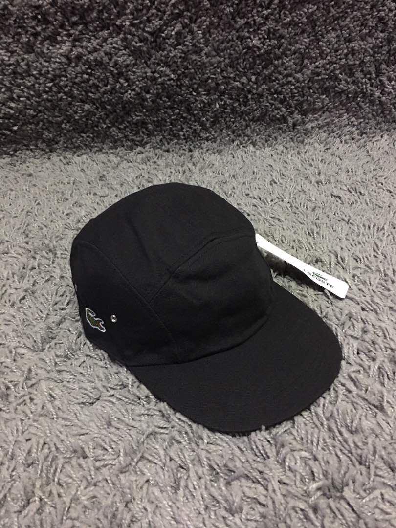 Lacoste 5 panel cap discount
