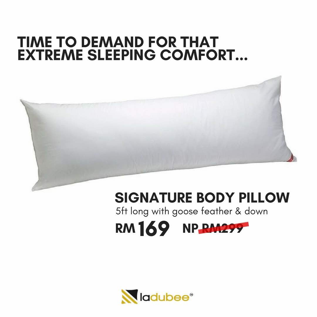 Body Pillow White Goose Down Feather Without Cover Home