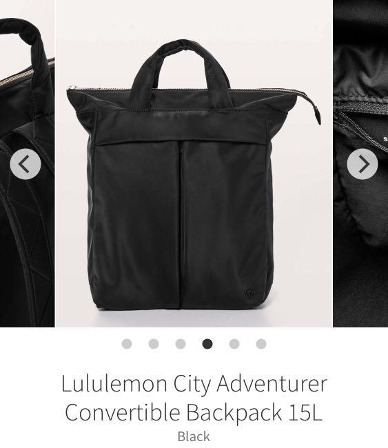 lululemon city adventurer convertible backpack