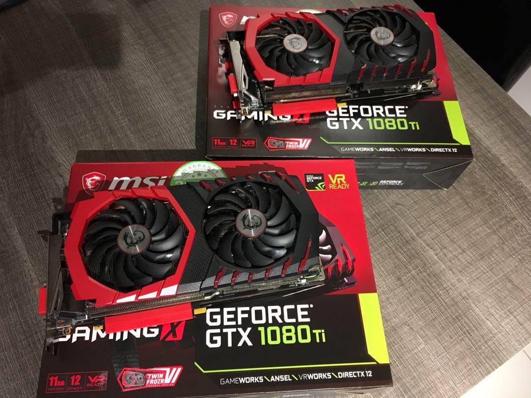 Msi Geforce Gtx 1080ti Gaming X 11gb Electronics Computer Parts Accessories On Carousell
