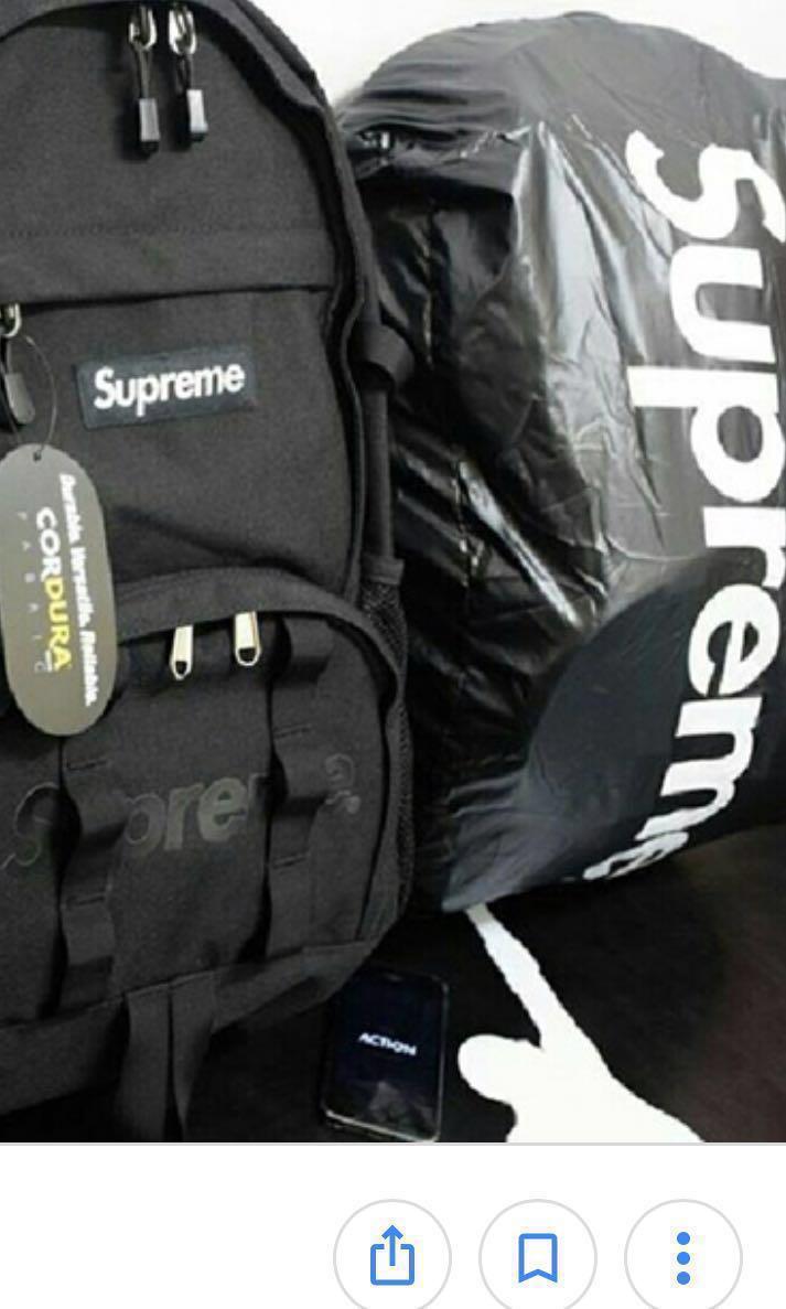 Supreme, Bags, Black Supreme Backpack Rare Vlone Bape Palace