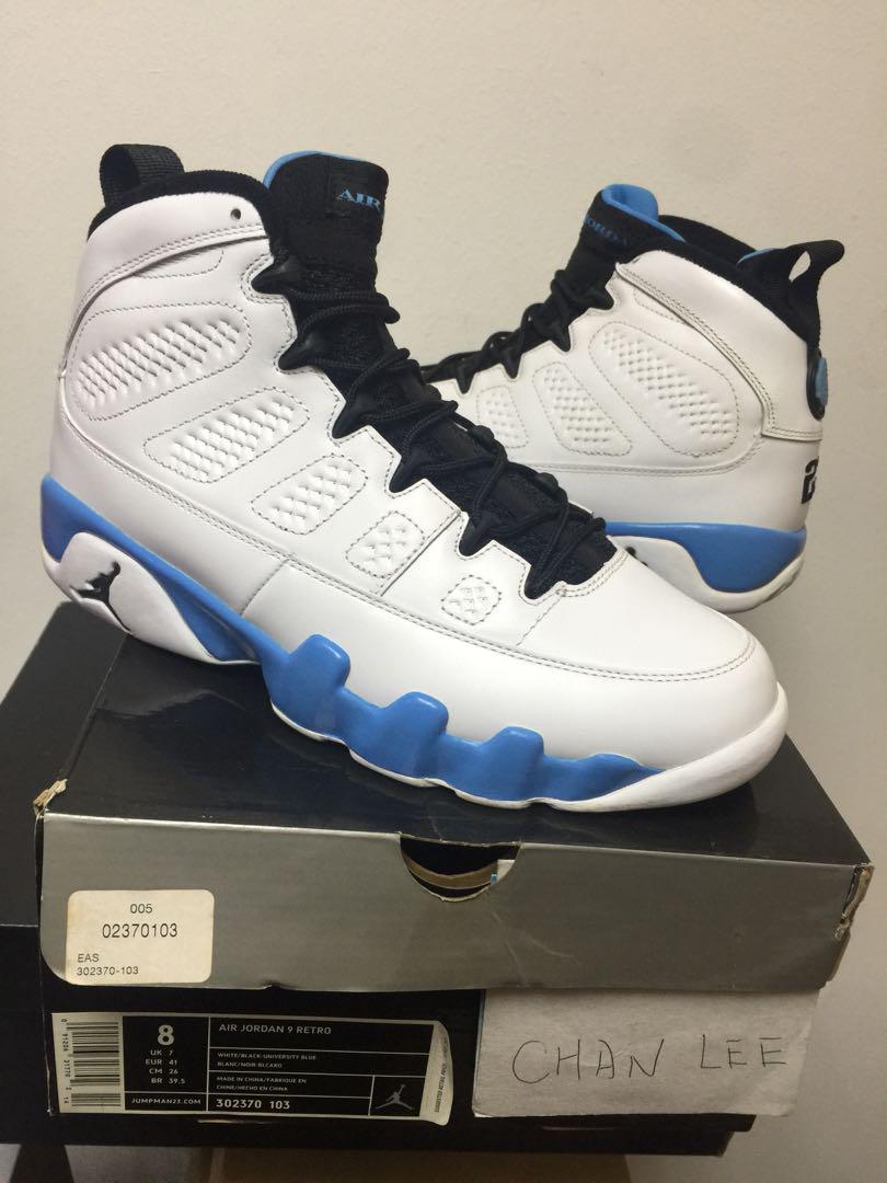 jordan 9 unc