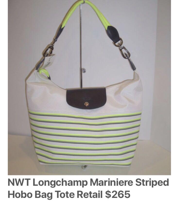 HOBO BAG 25 STRIPED WITH LOGO IN CANVAS GOLD HARDWARE