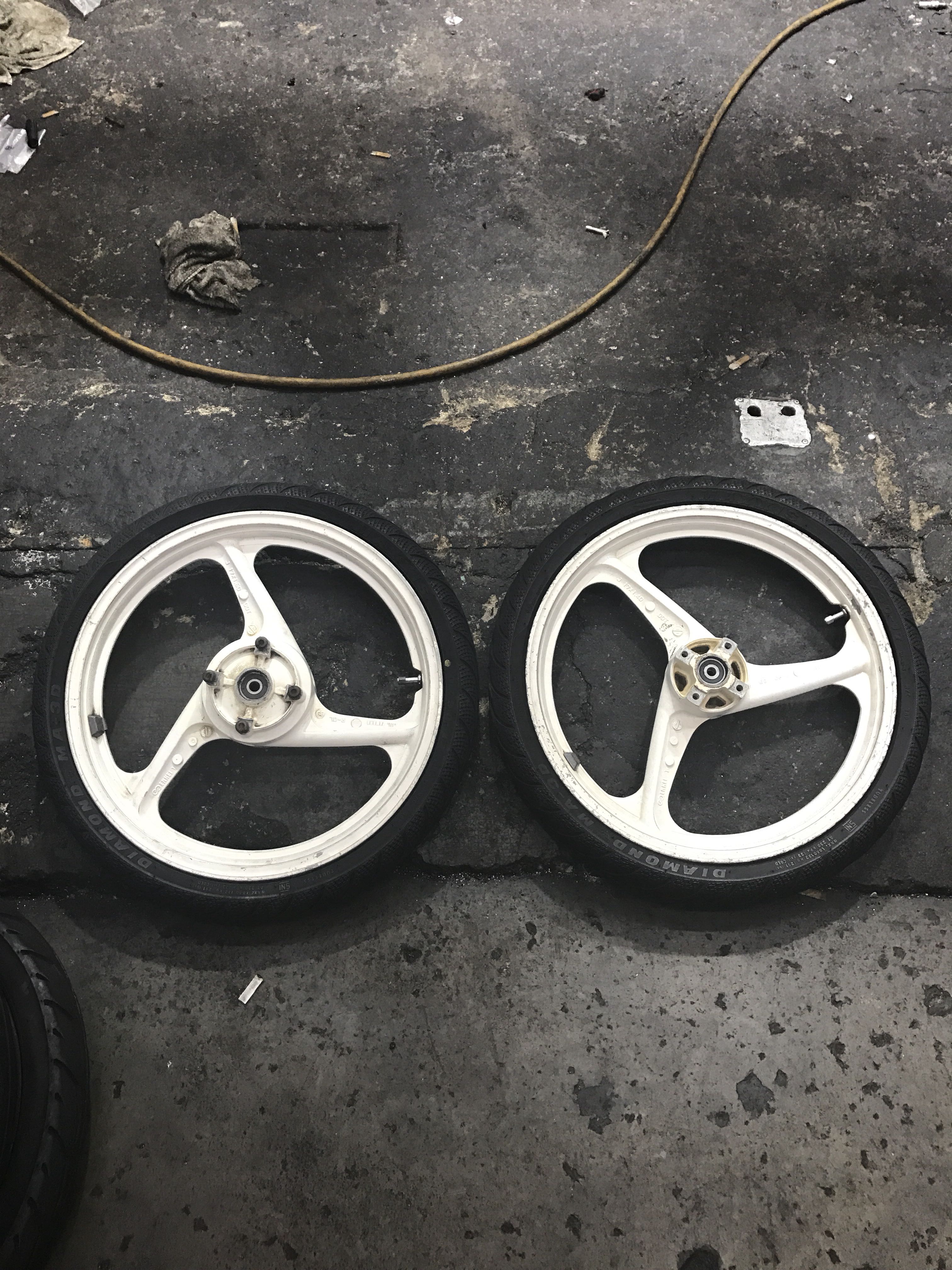 Orimoto 125z Enkei White 3 Batang Rim Motorcycles Motorcycle Accessories On Carousell