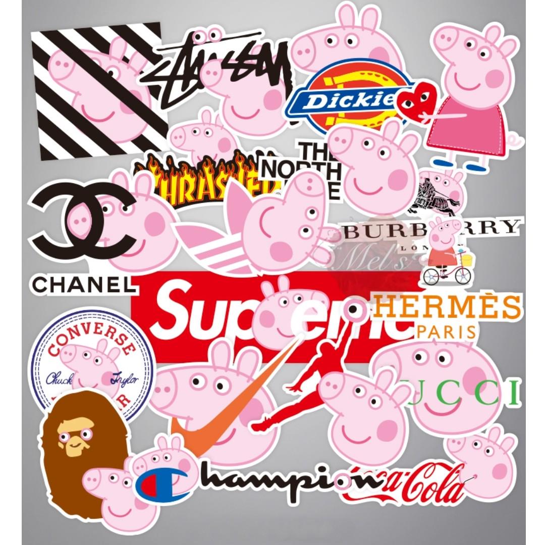 Gucci Peppa Pig Stickers Catch Innovative Design 0facfab613d