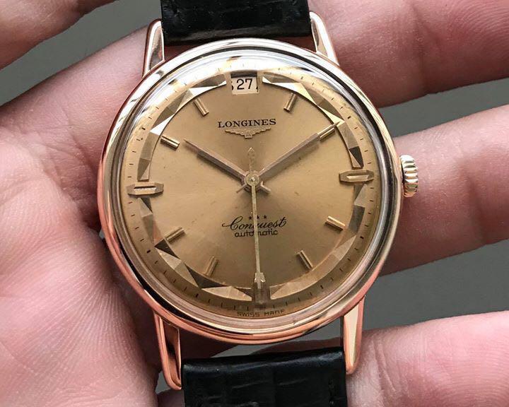 Longines conquest 18k hotsell gold