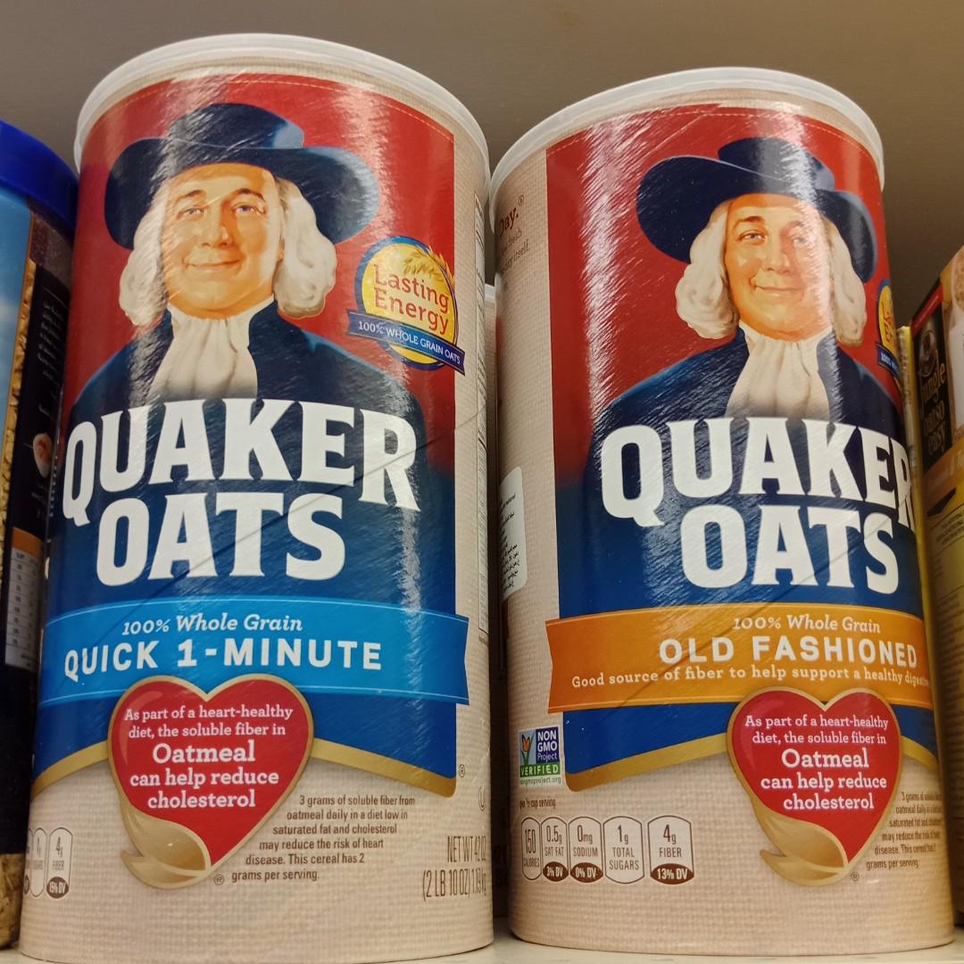 Quaker Oats tub 1.19kg, Food & Drinks, Packaged & Instant Food on Carousell