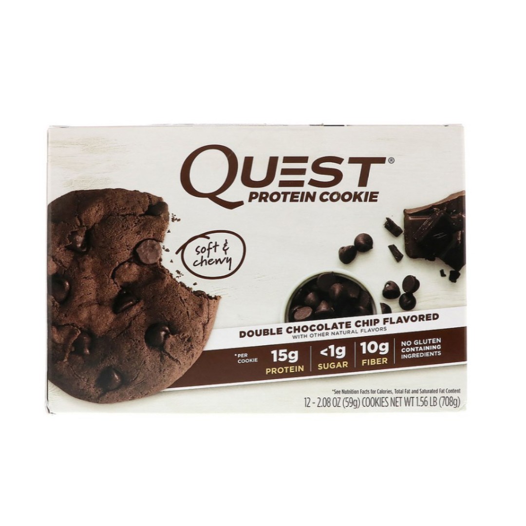 Quest Nutrition Protein Cookie Double Chocolate Chip, Food & Drinks