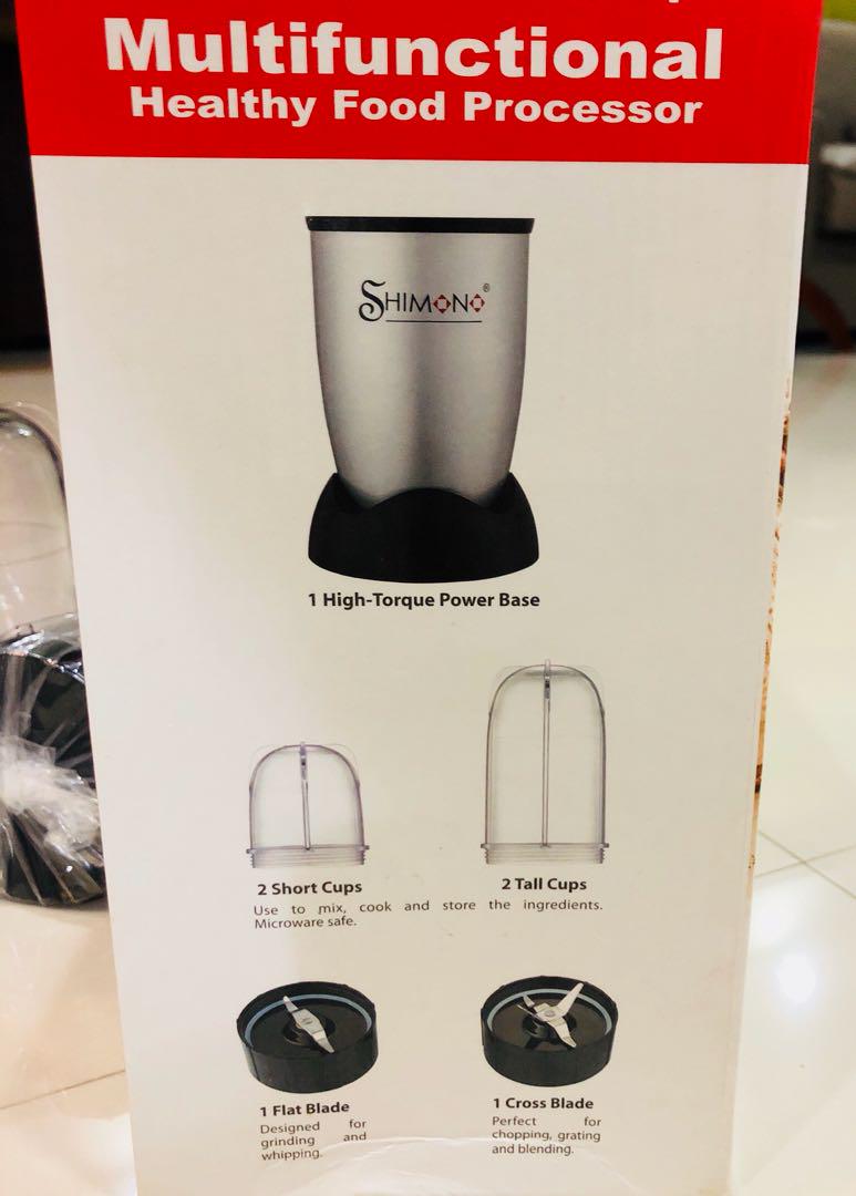Shimono Multifunctional Food Processor Blender Juicer Grinder, TV & Home Appliances, Kitchen