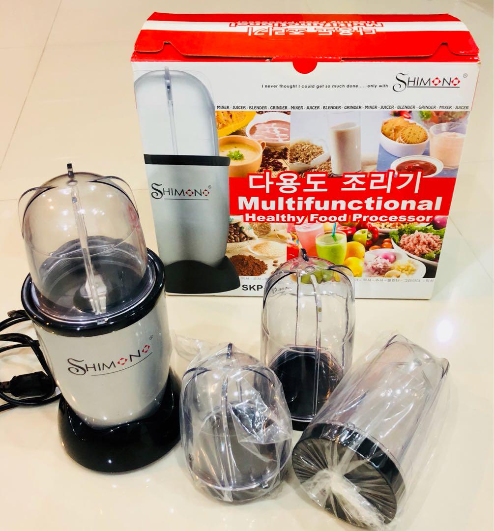 Shimono Multifunctional Food Processor Blender Juicer Grinder, TV
