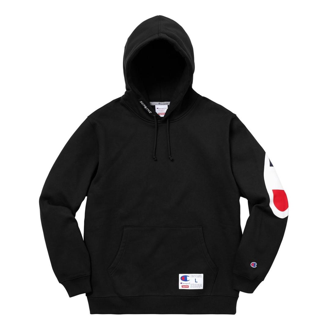 supreme champion hoodie sizing
