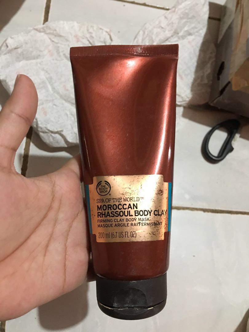 The body shop moroccan rhassoul body clay maudecay, Kesehatan & Kecantikan, Kulit, Sabun