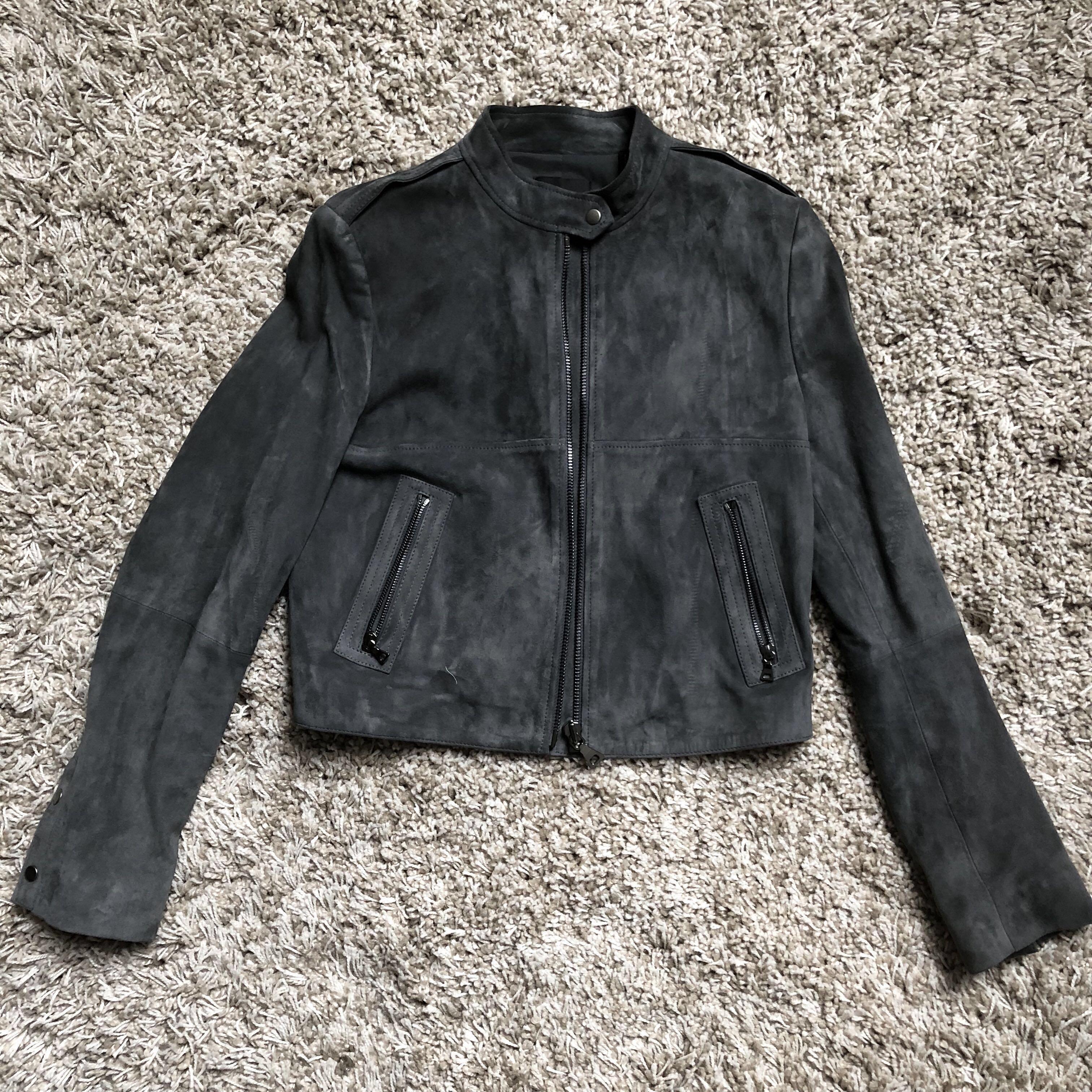 theory suede jacket womens