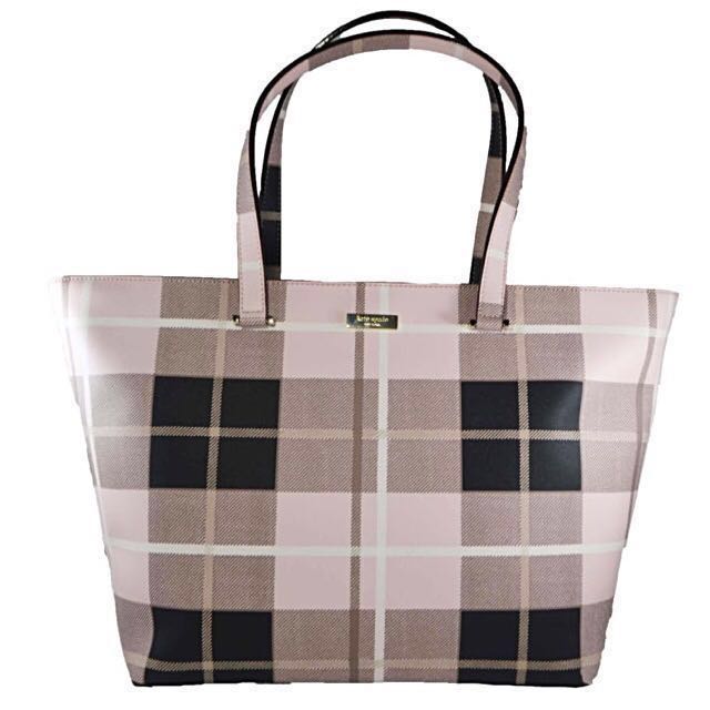Kate spade discount pink plaid purse