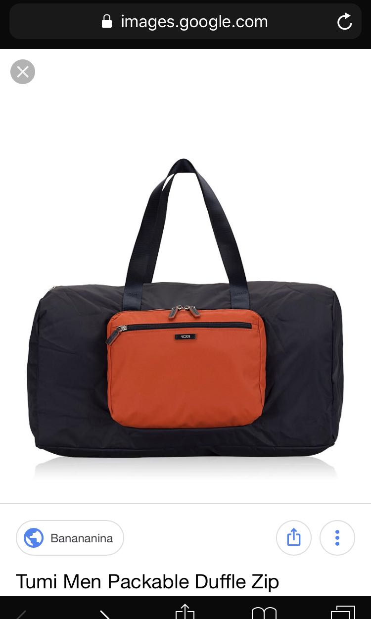 tumi packable duffel bag