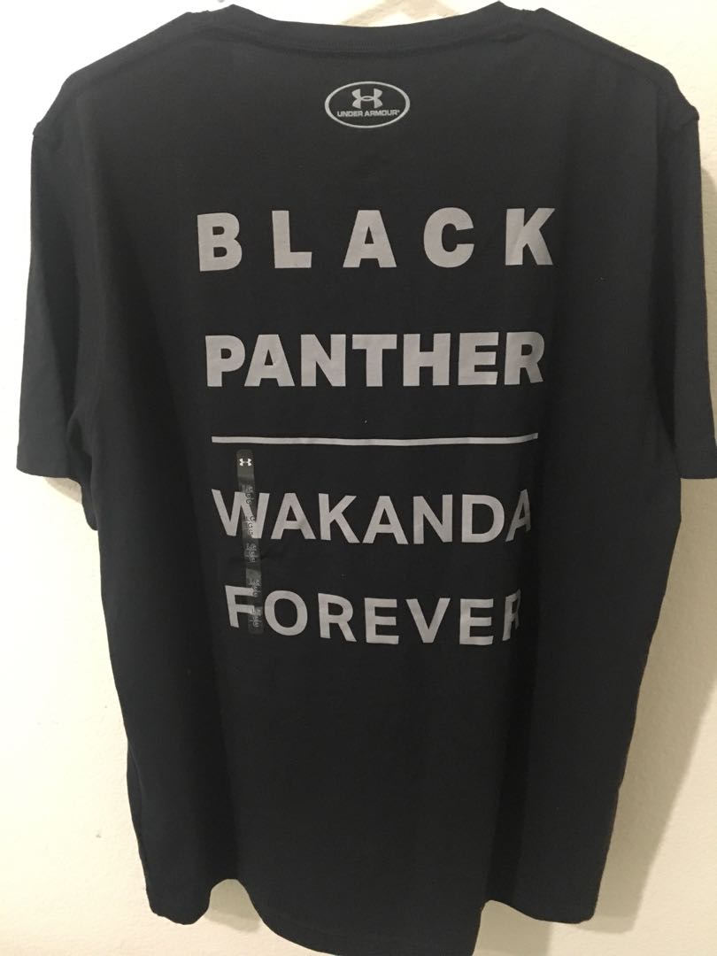 under armour black panther t shirt