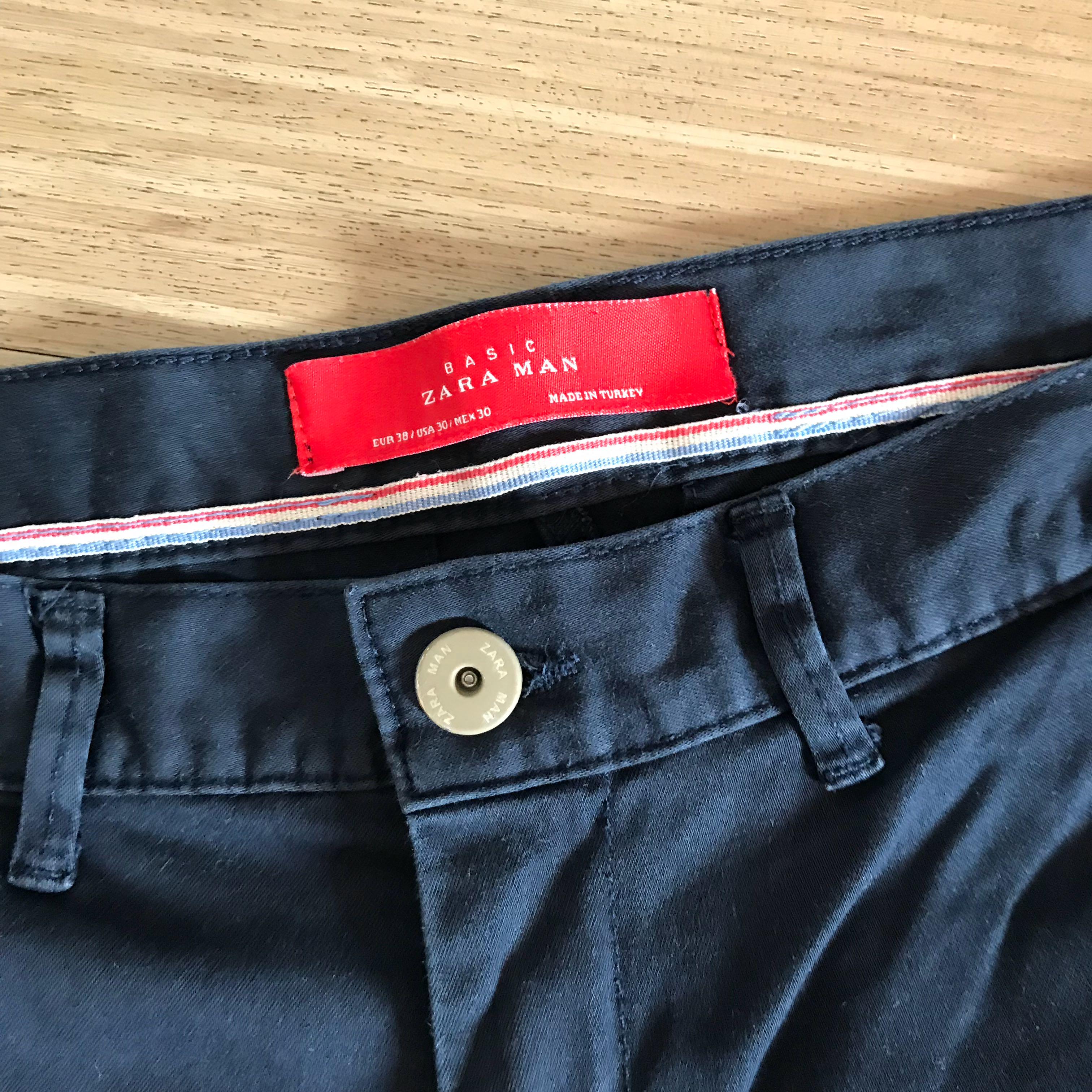 Zara cropped pants mens on sale