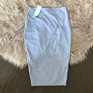 🔸 BNWT Kookai Blue Midi Skirt size 2 RRP $100