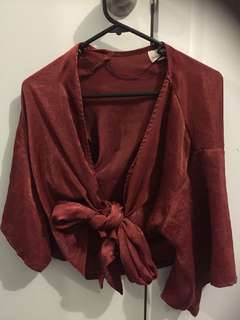 Morning mist wrap top
