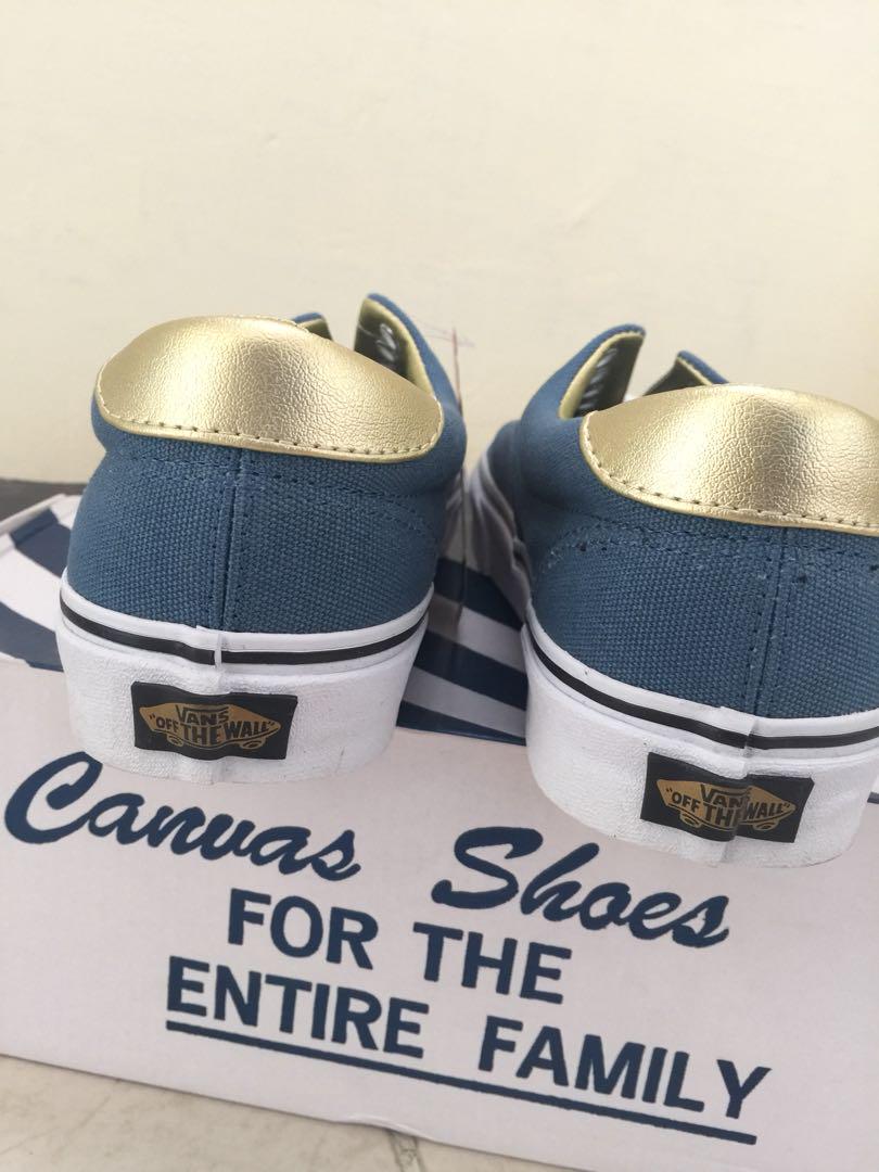 Vans era navy gold best sale