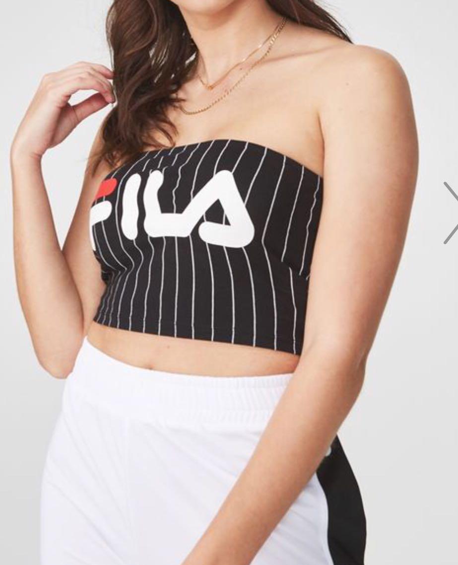 Toegeven verachten Standaard BNWT Authentic Fila Tube Top, Women's Fashion, Tops, Other Tops on Carousell