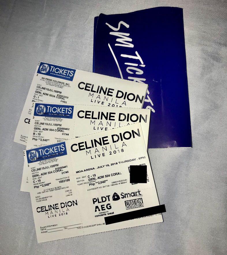 Celine Dion Concert, Tickets & Vouchers, Event Tickets on Carousell