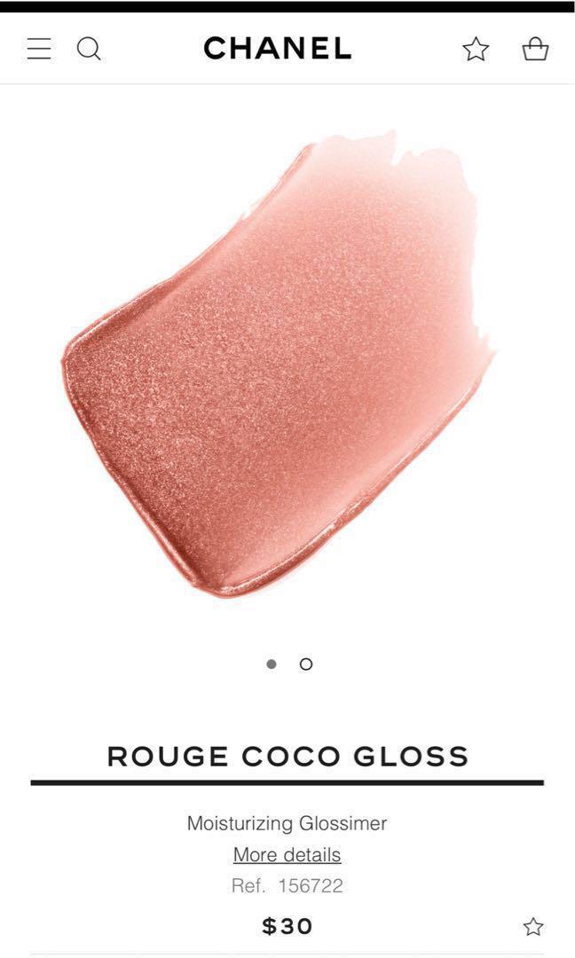 CHANEL Rouge Coco Gloss Moisturizing Glossimer, Bourgeoisie, 0.19 Oz