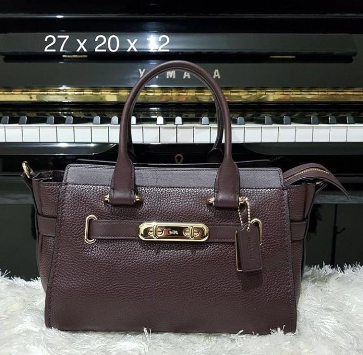 coach swagger 27 oxblood
