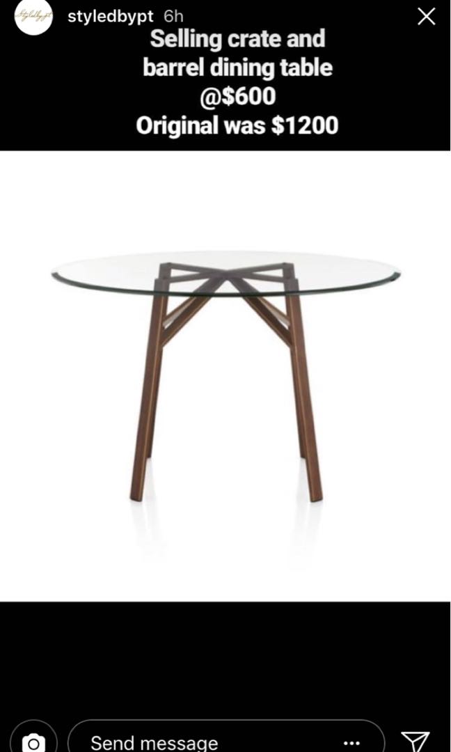 Crate And Barrel Belden Dining Table