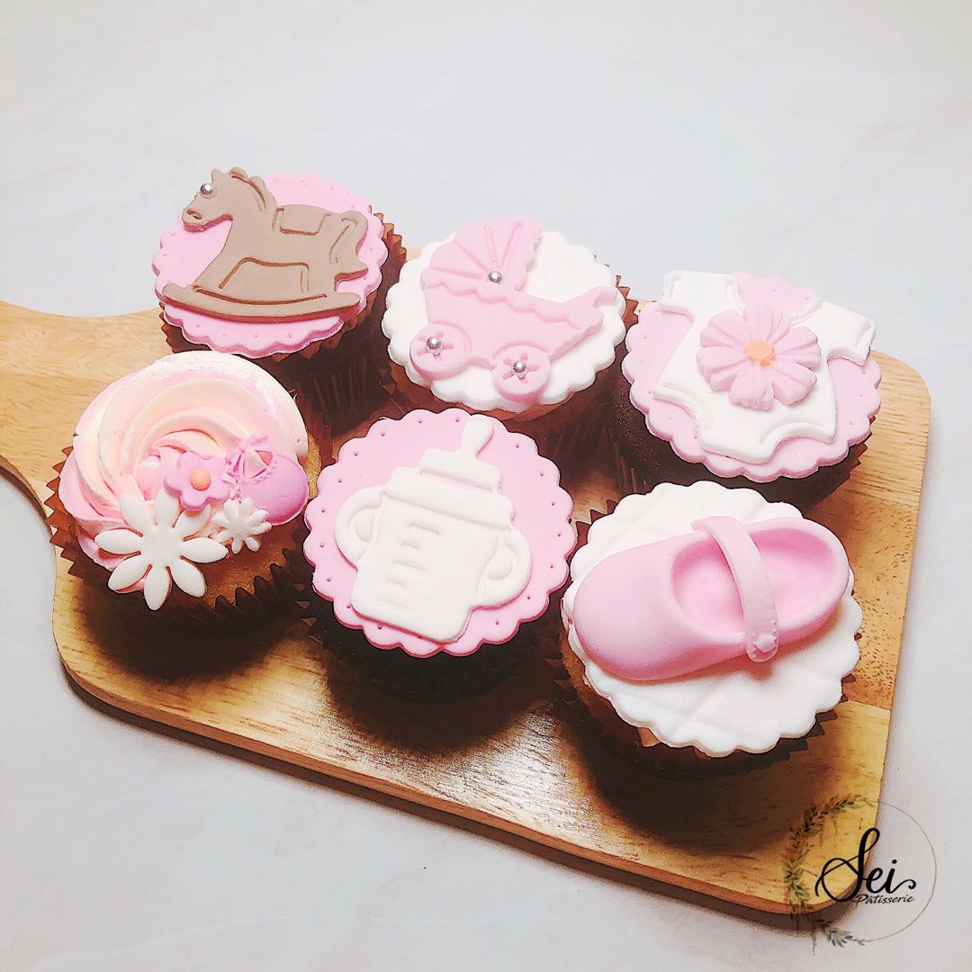 Customized Baby Shower Cupcakes Food Drinks Baked Goods On Carousell