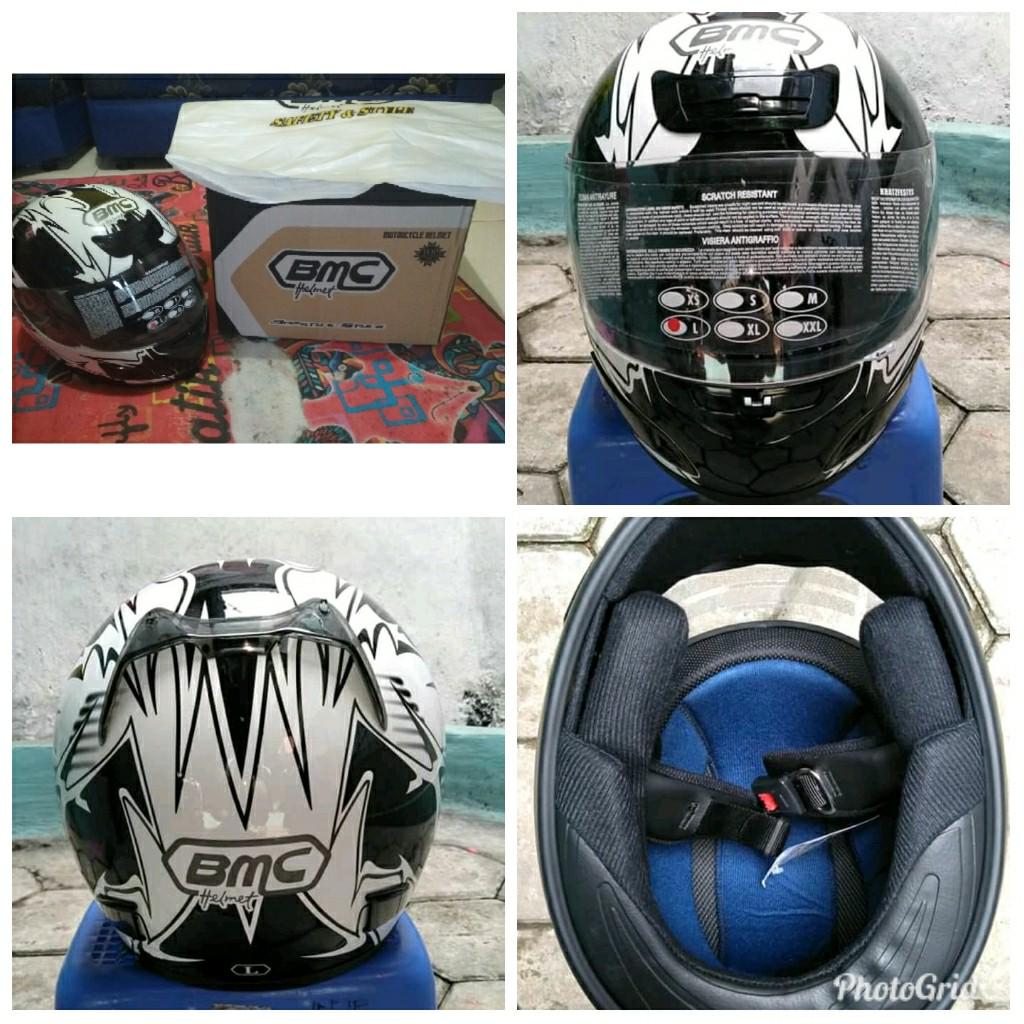 Helm BMC star amoled fullface size L Motor di Carousell