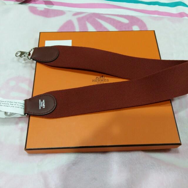 Hermes Canvas Strap 70 cm Blue Canvas Swift, Luxury, Accessories on  Carousell